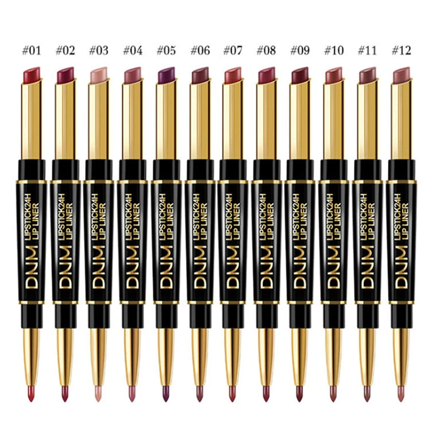 DuoLip Waterproof Lipstick & Liner Set